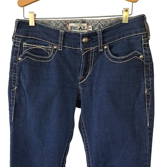 ARIAT Women's Real Denim Bootcut Jeans Size 28 R Dark Wash Riding - Picture 5 of 10